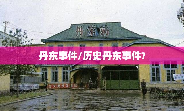 丹东事件/历史丹东事件?
