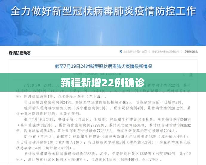 新疆新增22例确诊