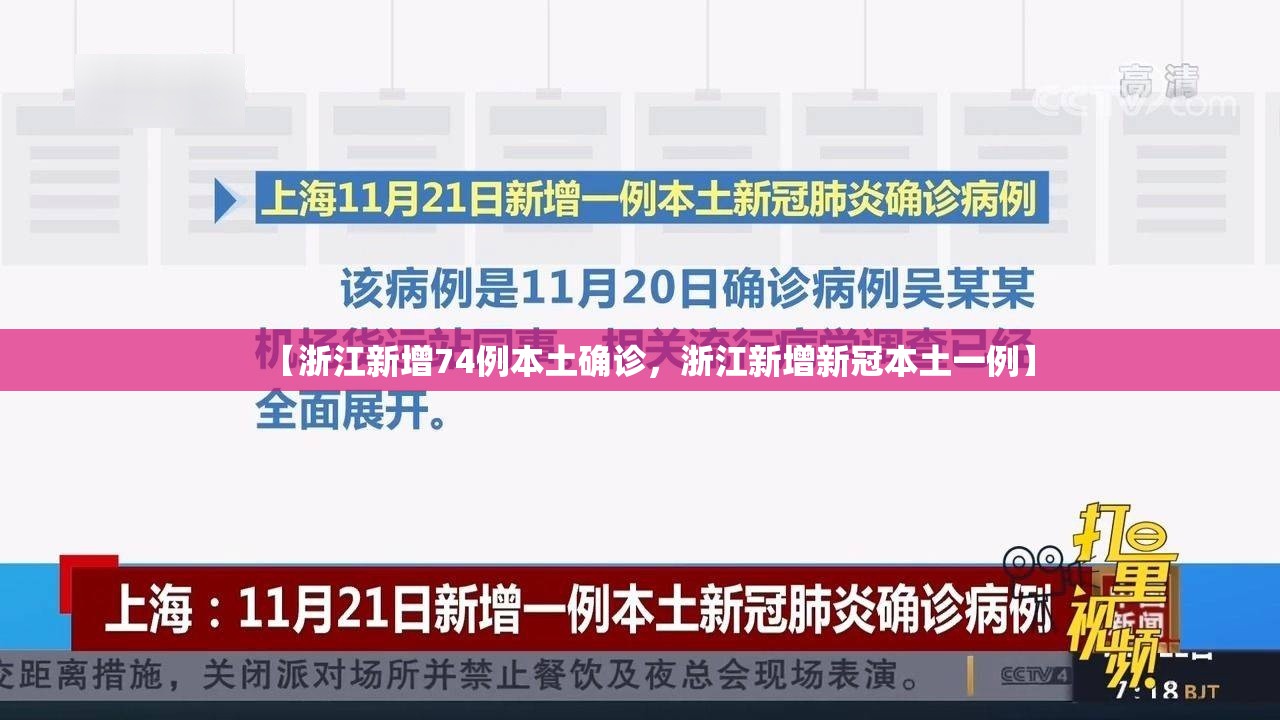 【浙江新增74例本土确诊,浙江新增新冠本土一例】 【浙江新增74例本土确诊,浙江新增新冠本土一例】