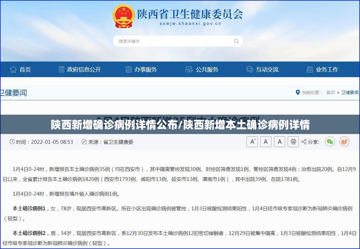 陕西新增确诊病例详情公布/陕西新增本土确诊病例详情
