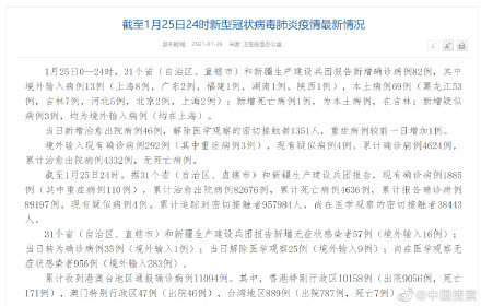 【31省份新增本土确诊124例天津41例，31省新增18例确诊本土1例在天津】