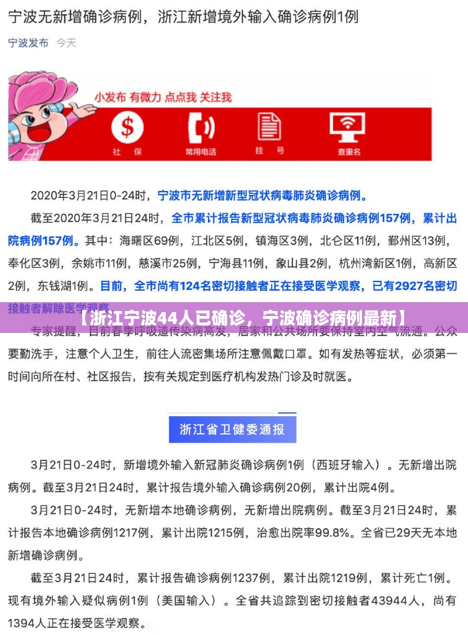 【浙江宁波44人已确诊,宁波确诊病例最新】 【浙江宁波44人已确诊,宁波确诊病例最新】
