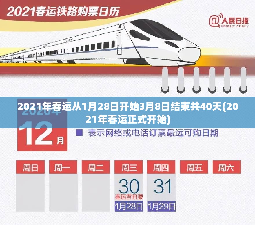 2021年春运从1月28日开始3月8日结束共40天(2021年春运正式开始) 2021年春运从1月28日开始3月8日结束共40天(2021年春运正式开始)
