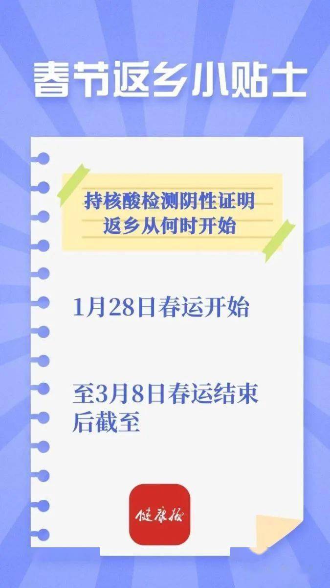 春运期间核酸阴性不需隔离(春运核酸检测阴性不用隔离) 春运期间核酸阴性不需隔离(春运核酸检测阴性不用隔离)