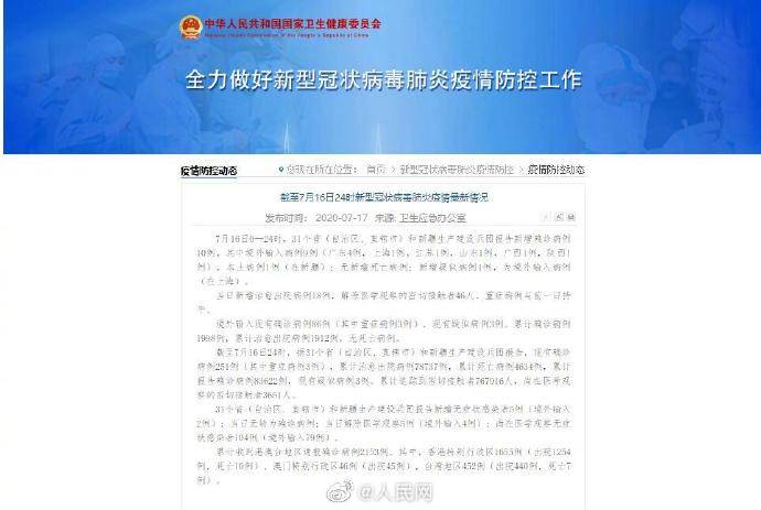 31省区市新增31例确诊(31省区市新增确诊病例22例)