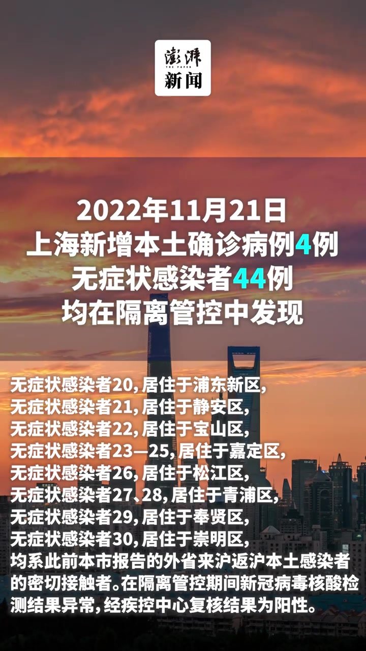 【上海昨日新增本土确诊29例,昨日上海新增本土病例】 【上海昨日新增本土确诊29例,昨日上海新增本土病例】