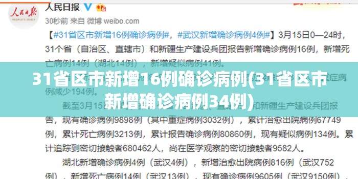 31省区市新增16例确诊病例(31省区市新增确诊病例34例) 31省区市新增16例确诊病例(31省区市新增确诊病例34例)