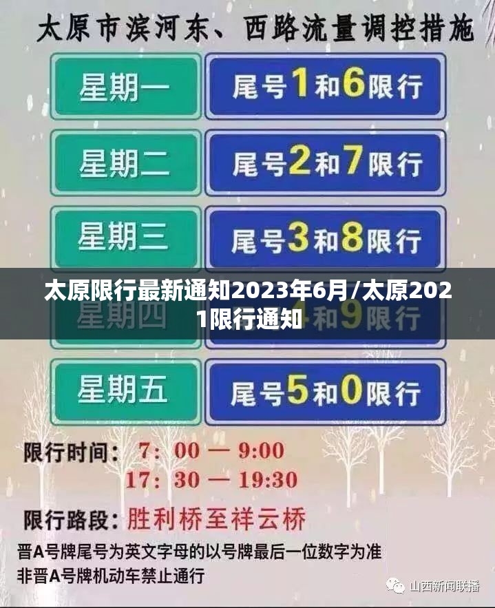 太原限行最新通知2023年6月/太原2021限行通知 太原限行最新通知2023年6月/太原2021限行通知