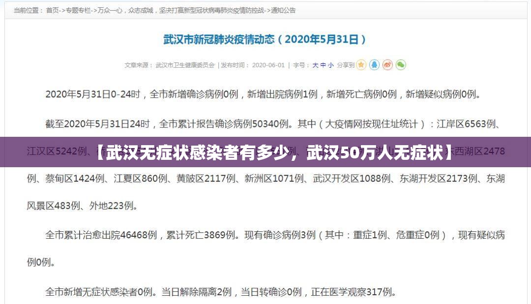 【武汉无症状感染者有多少,武汉50万人无症状】 【武汉无症状感染者有多少,武汉50万人无症状】