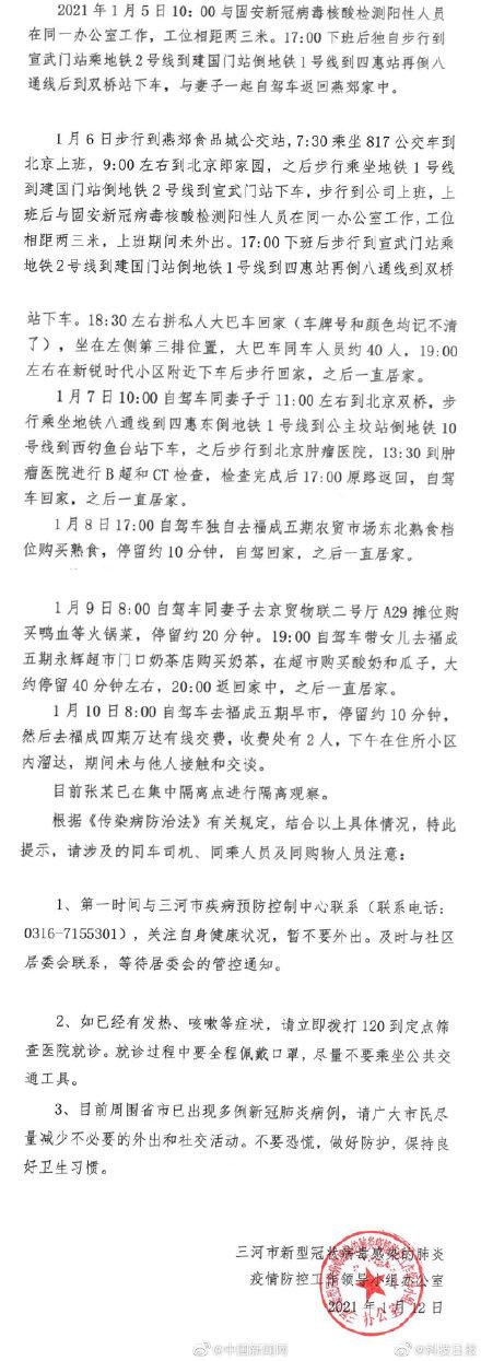 【今天三河燕郊确诊名单,三河燕郊确诊病例】 【今天三河燕郊确诊名单,三河燕郊确诊病例】