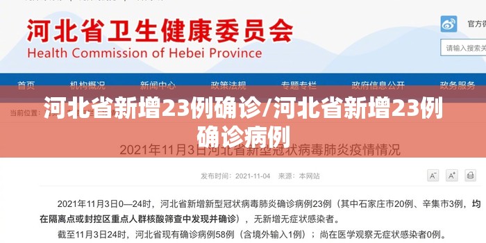 河北省新增23例确诊/河北省新增23例确诊病例 河北省新增23例确诊/河北省新增23例确诊病例