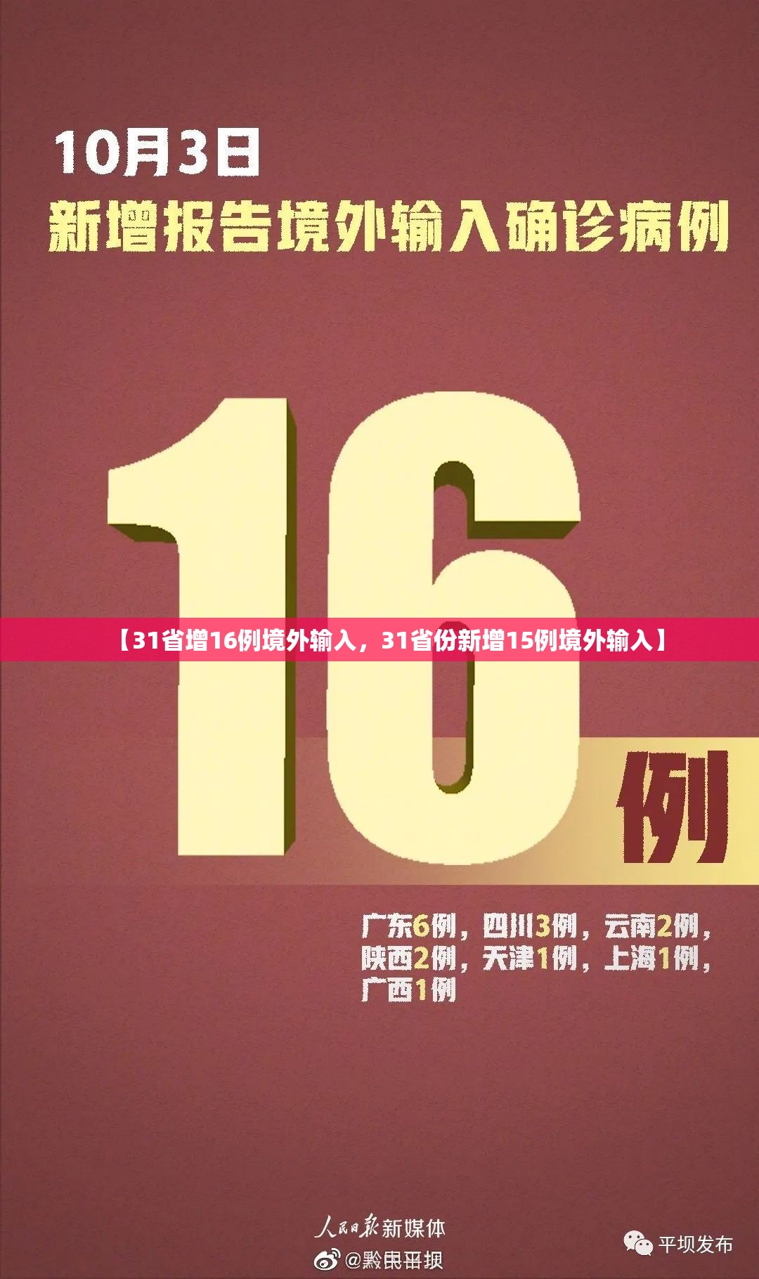 【31省增16例境外输入,31省份新增15例境外输入】 【31省增16例境外输入,31省份新增15例境外输入】