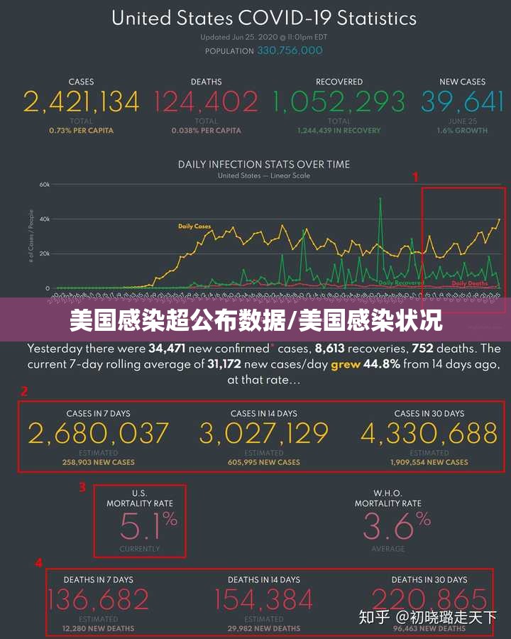 美国感染超公布数据/美国感染状况