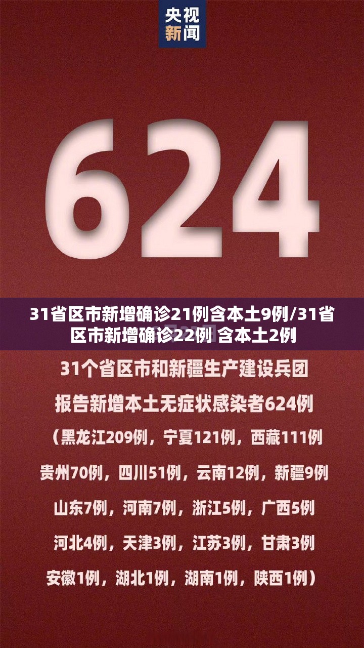 31省区市新增确诊21例含本土9例/31省区市新增确诊22例 含本土2例