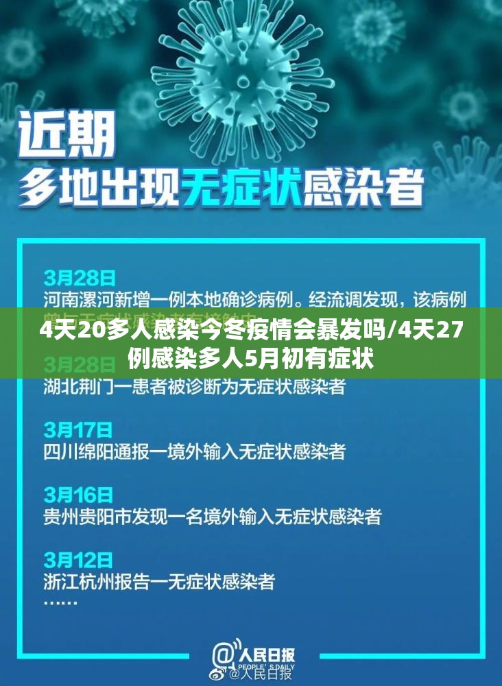 4天20多人感染今冬疫情会暴发吗/4天27例感染多人5月初有症状 4天20多人感染今冬疫情会暴发吗/4天27例感染多人5月初有症状