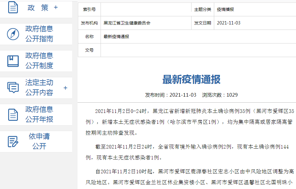 黑龙江新增29例确诊/黑龙江新增确诊23例 黑龙江新增29例确诊/黑龙江新增确诊23例