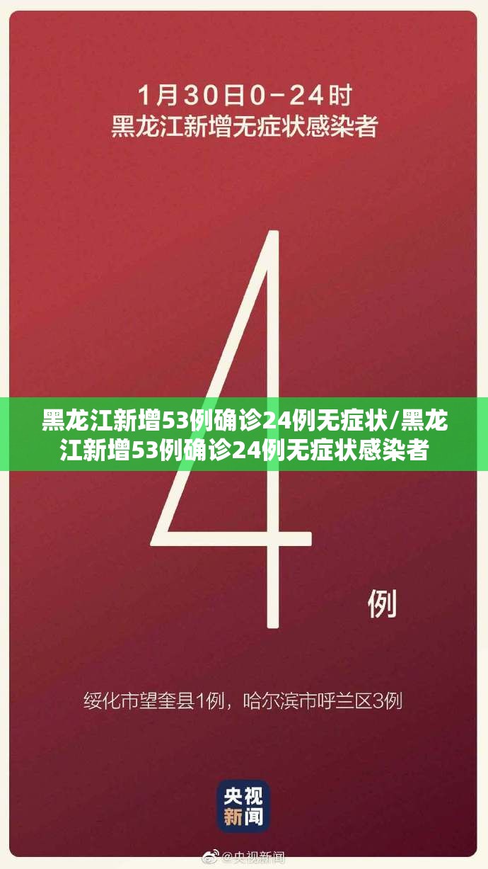 黑龙江新增53例确诊24例无症状/黑龙江新增53例确诊24例无症状感染者