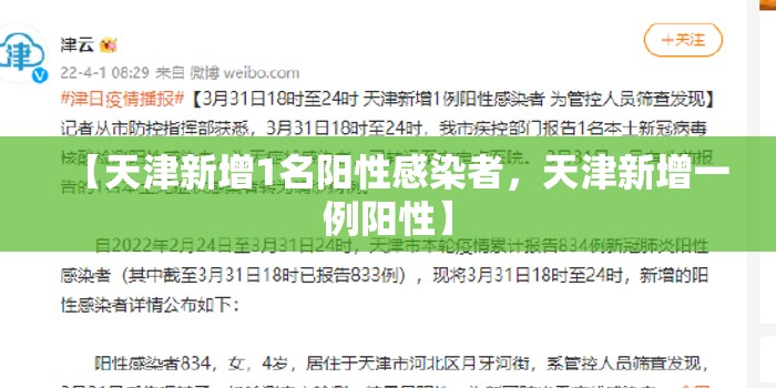 【天津新增1名阳性感染者,天津新增一例阳性】 【天津新增1名阳性感染者,天津新增一例阳性】