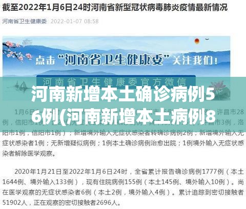 河南新增本土确诊病例56例(河南新增本土病例83例) 河南新增本土确诊病例56例(河南新增本土病例83例)