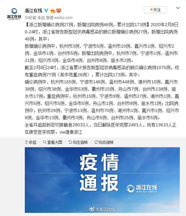 浙江的疫情最新消息(浙江疫情最新消息在哪里) 浙江的疫情最新消息(浙江疫情最新消息在哪里)